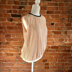 Pleated Sleeveless Top